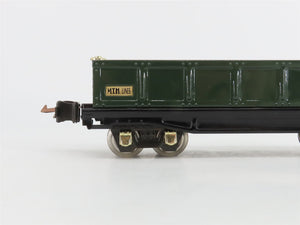 O Gauge 3-Rail MTH Tinplate 10-1042 Unlettered Green Gondola #812