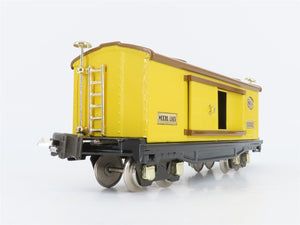 O 3-Rail MTH Tinplate 10-1042 Yellow & Brown Automobile/Furniture Boxcar #814