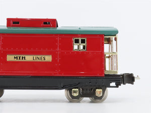 O Gauge 3-Rail MTH Tinplate 10-1042 Unlettered Red Caboose #817