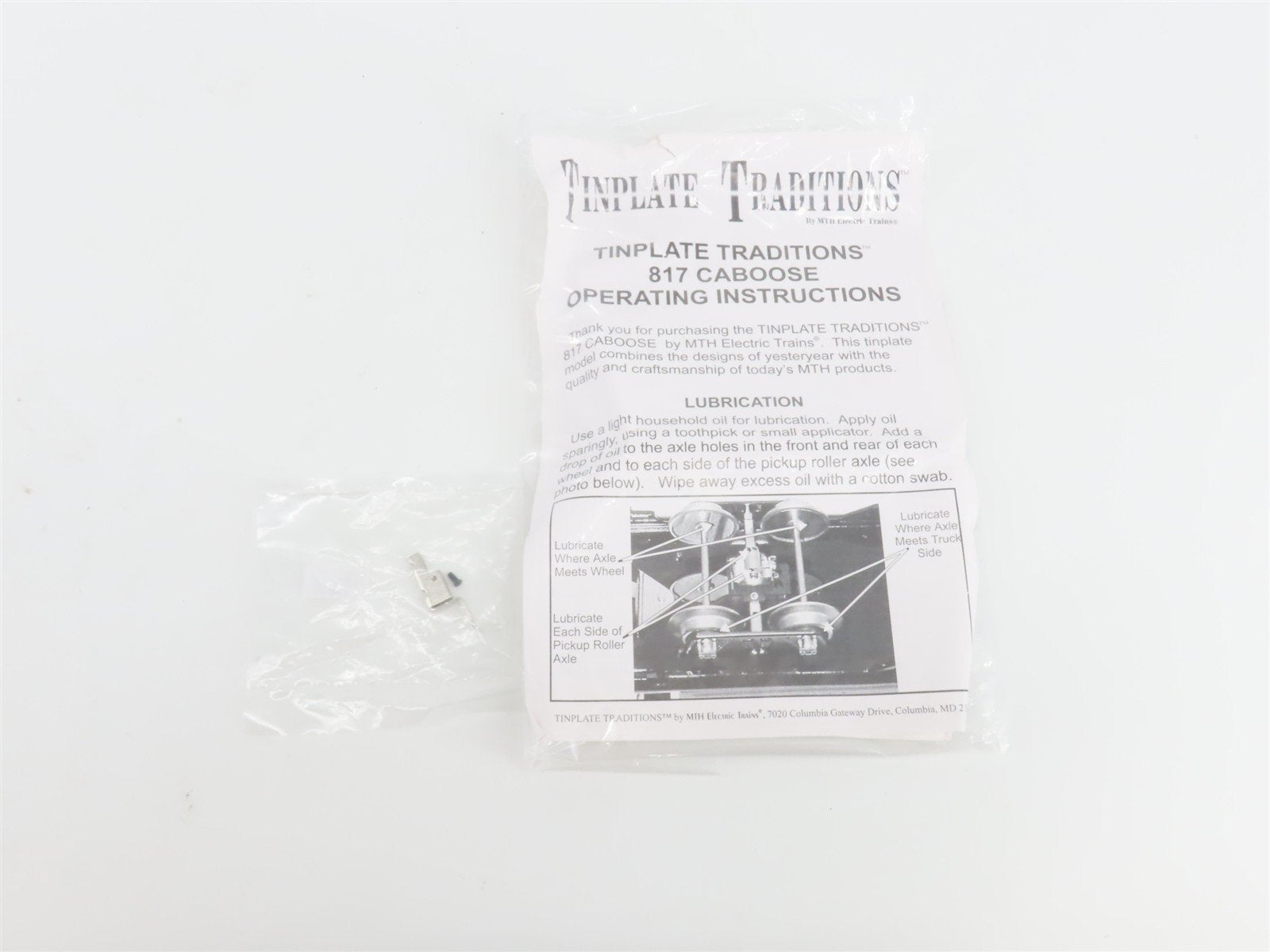 O Gauge 3-Rail MTH Tinplate 10-1042 Unlettered Red Caboose #817