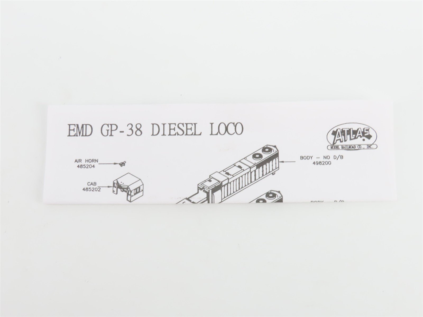 N Scale Atlas 49826 B&O Chessie System EMD GP38 Diesel #4806 - DCC Ready