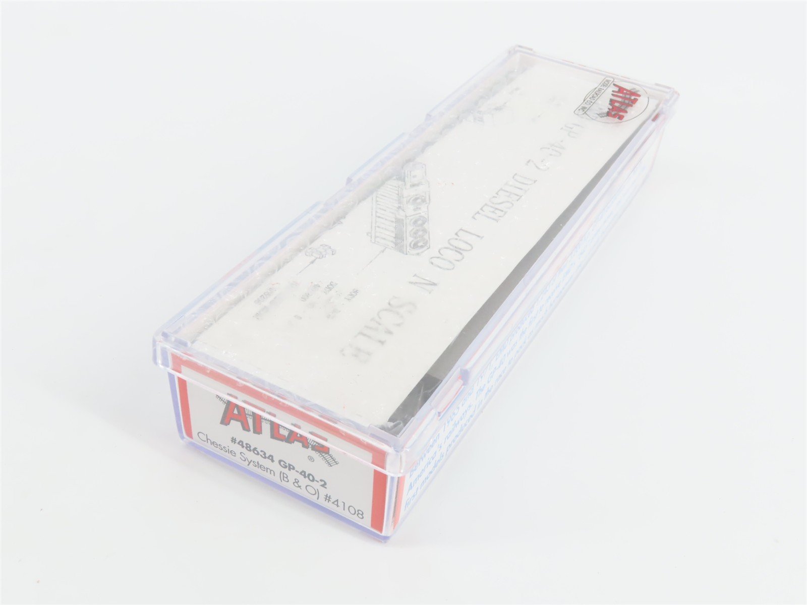 N Scale Atlas 48634 B&O Chessie System EMD GP40-2 Diesel #4108 - DCC Ready