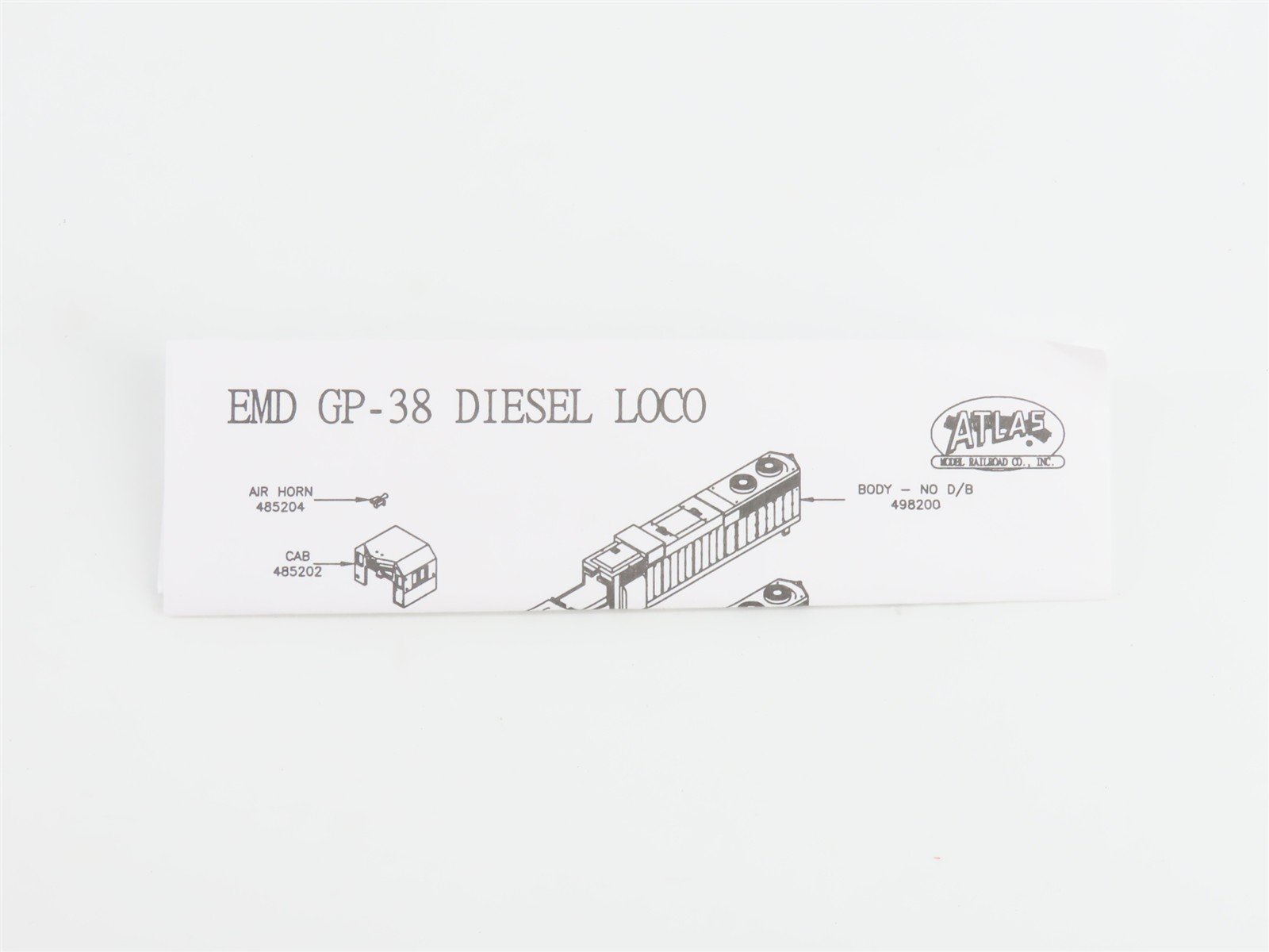 N Scale Atlas 49827 C&O Chessie System EMD GP38 Diesel #4829 - DCC Ready