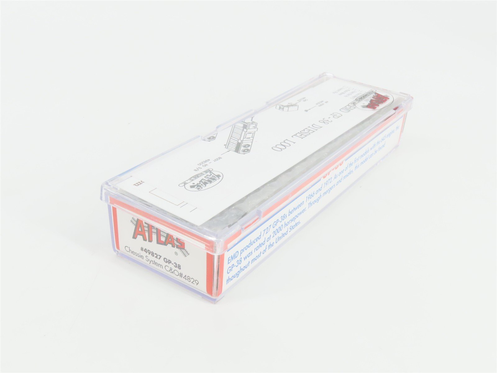 N Scale Atlas 49827 C&O Chessie System EMD GP38 Diesel #4829 - DCC Ready