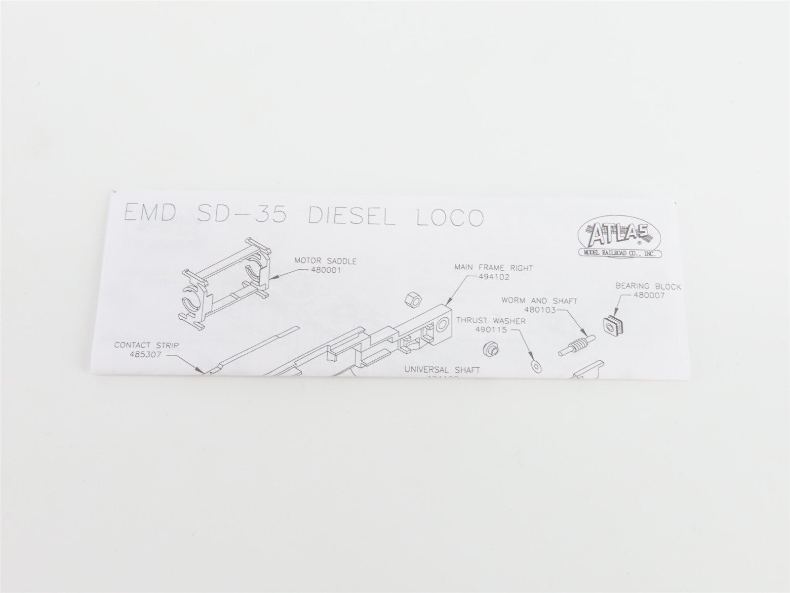 N Scale Atlas 49412 B&O Chessie System EMD SD35 Diesel #7413 - DCC Ready