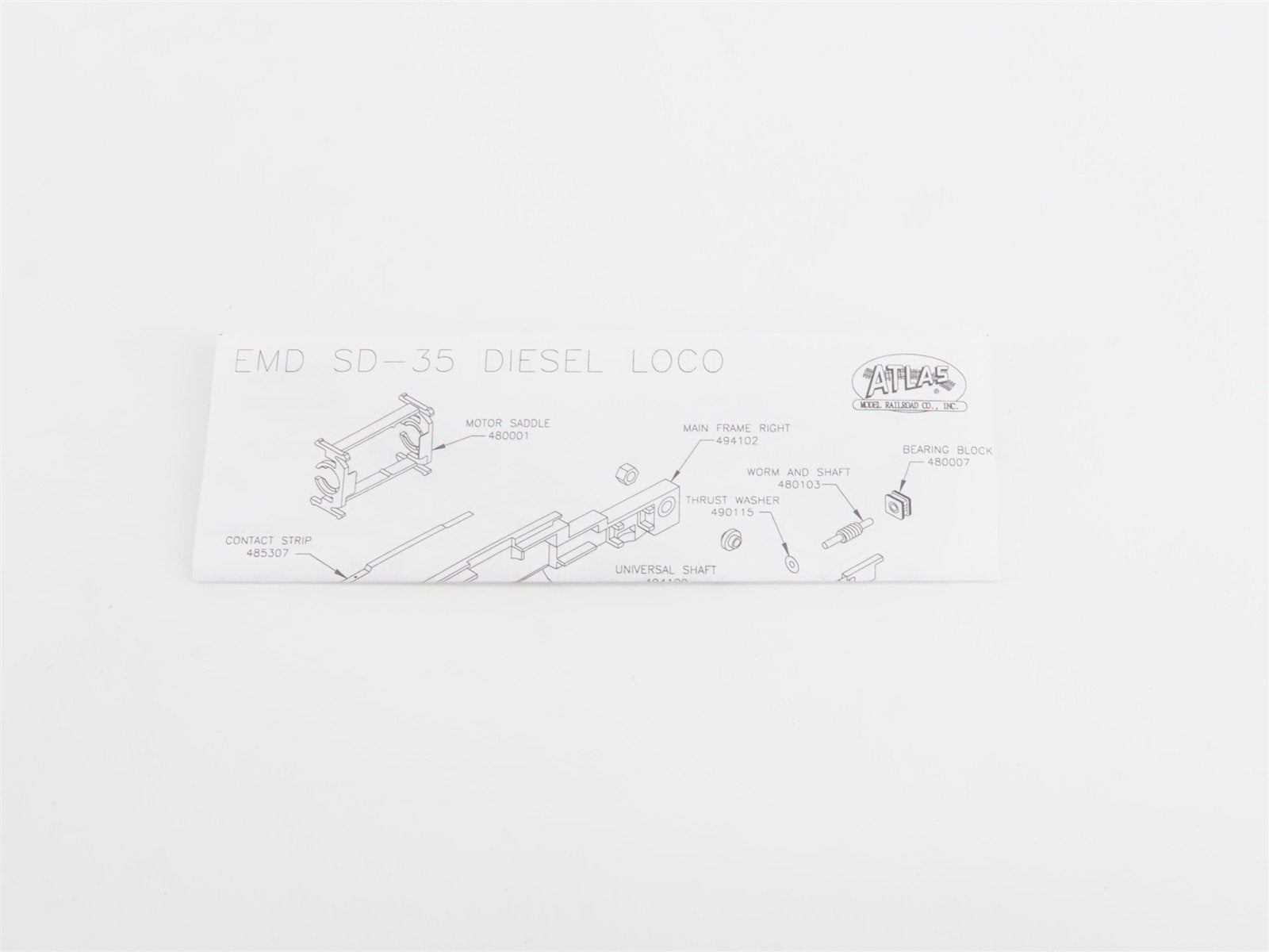 N Scale Atlas 49413 C&O Chessie System EMD SD35 Diesel #7421 - DCC Ready