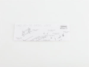 N Scale Atlas 49413 C&O Chessie System EMD SD35 Diesel #7421 - DCC Ready