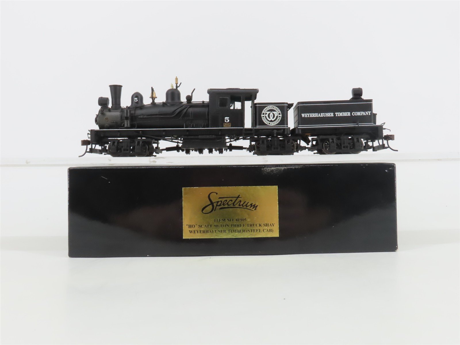 HO Bachmann Spectrum 81905 Weyerhaeuser Timber Co. 3-Truck Shay #5 - DCC Ready