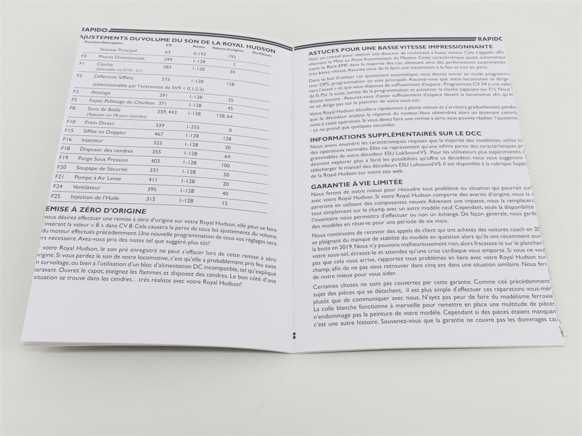 HO Rapido 600505 CP Canadian Pacific 4-6-4 Royal Hudson Steam 2846 w/DCC &amp; Sound