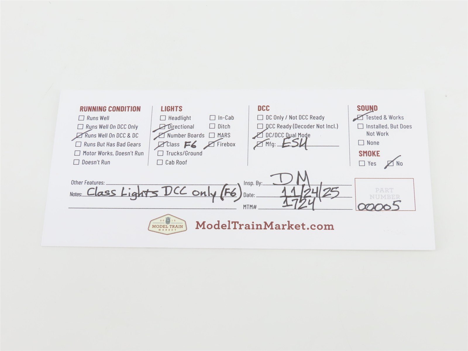 HO Rapido 600505 CP Canadian Pacific 4-6-4 Royal Hudson Steam 2846 w/DCC & Sound