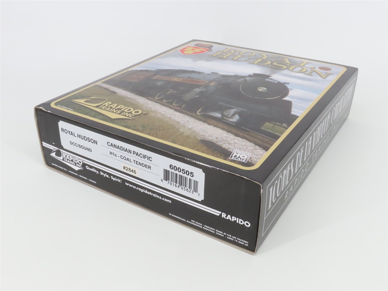 HO Rapido 600505 CP Canadian Pacific 4-6-4 Royal Hudson Steam 2846 w/DCC & Sound