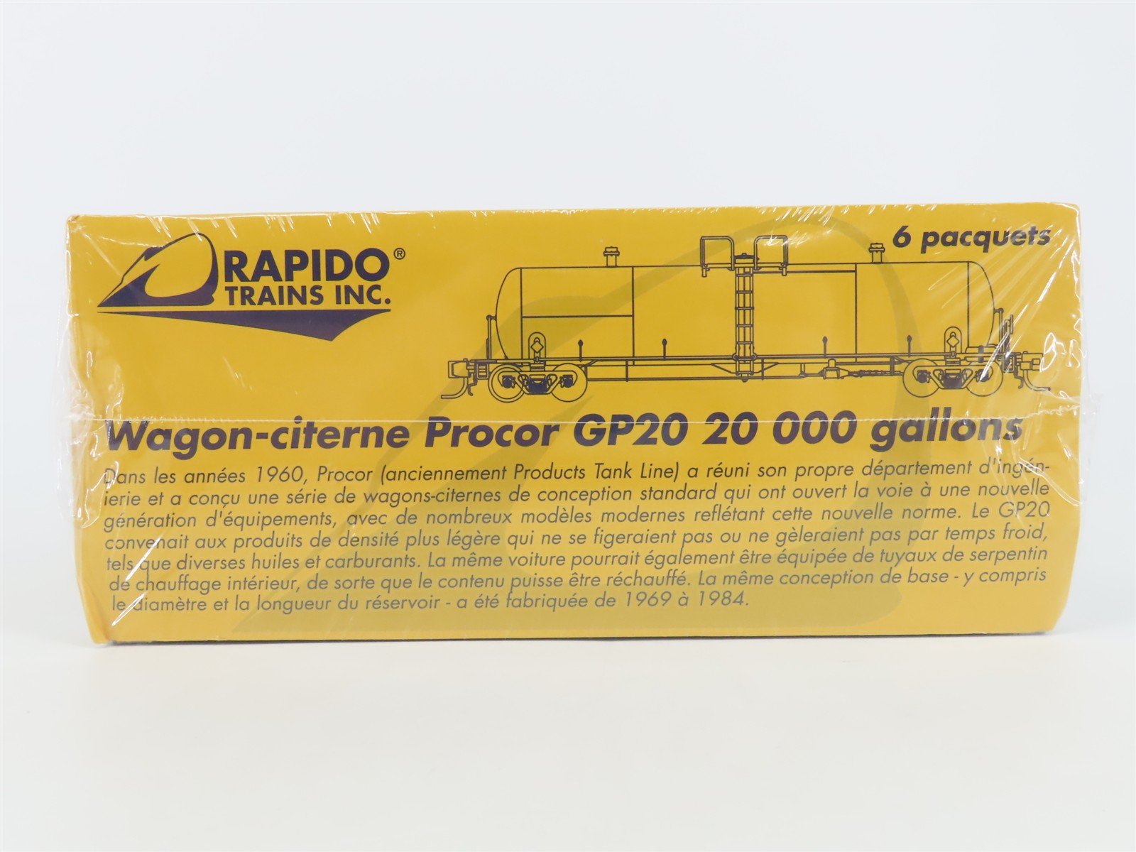 N Scale Rapido 535003 PROX Procor GP20 20k Gallon Tank Car 6-Pack - SEALED