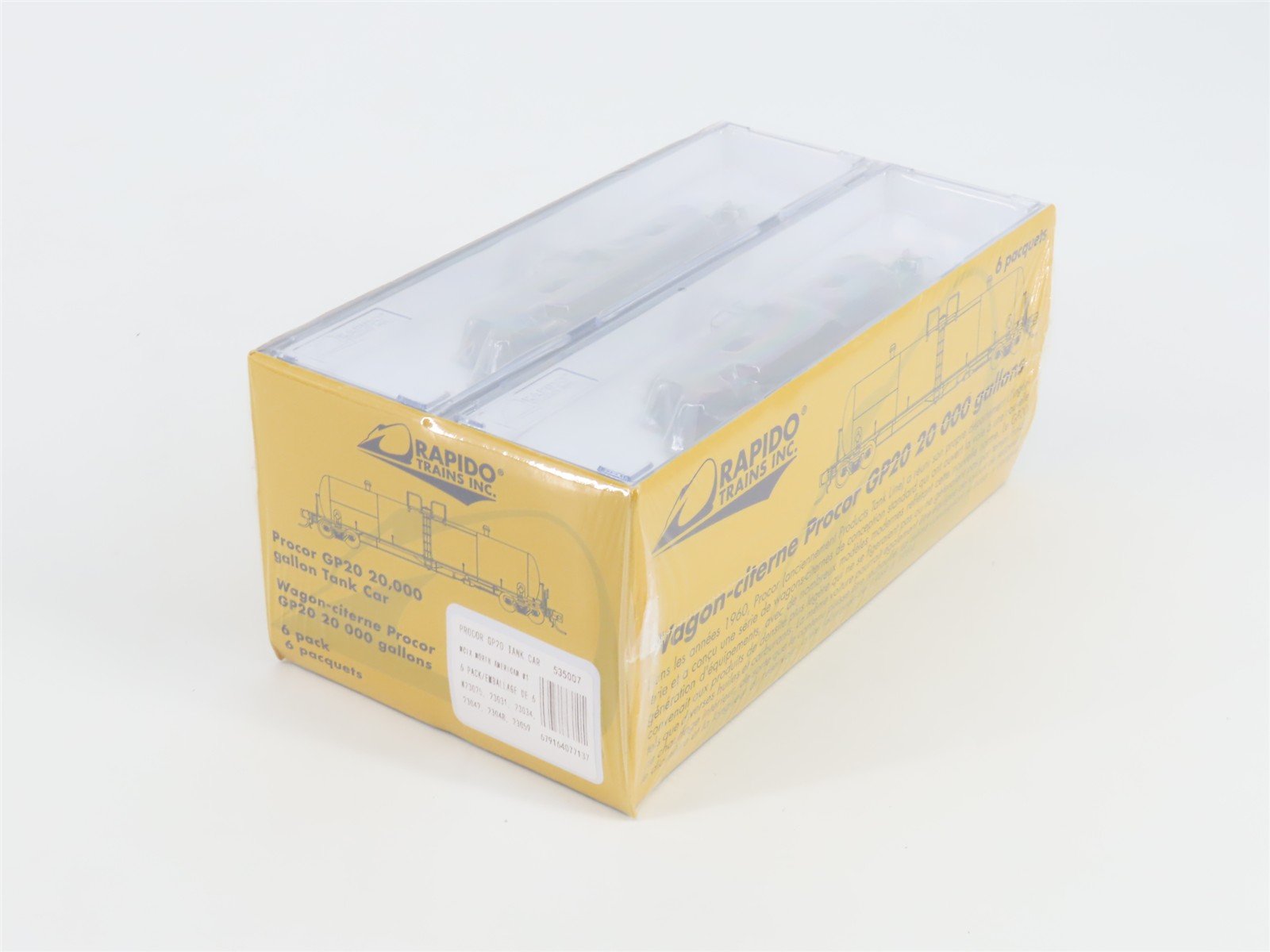 N Scale Rapido 535007 NCTX North American Procor GP20 Tank Car 6-Pack - SEALED