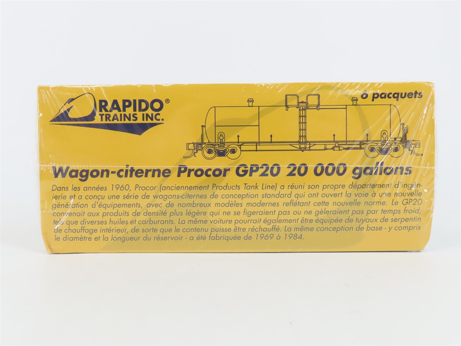 N Scale Rapido 535002 UTLX Procor GP20 20k Gallon Tank Car 6-Pack - SEALED
