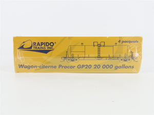 N Scale Rapido 535012 BCOL British Columbia Procor GP20 Tank Car 4-Pack - SEALED