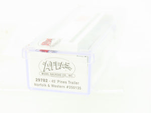 N Scale Atlas 29782 NW Norfolk & Western Railroad 45' Pines Trailer #250135