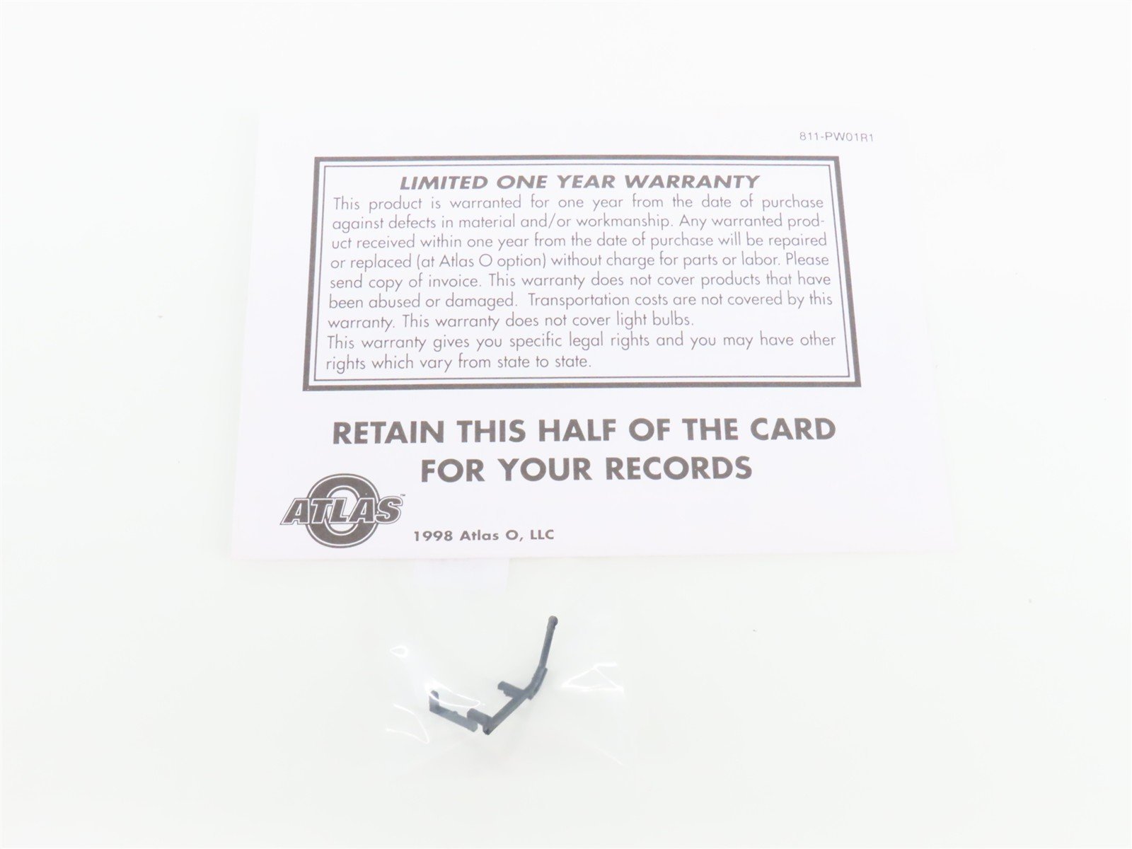 O Gauge 3-Rail Atlas 0707-1 CR Conrail EV Caboose #22132 w/ Lights