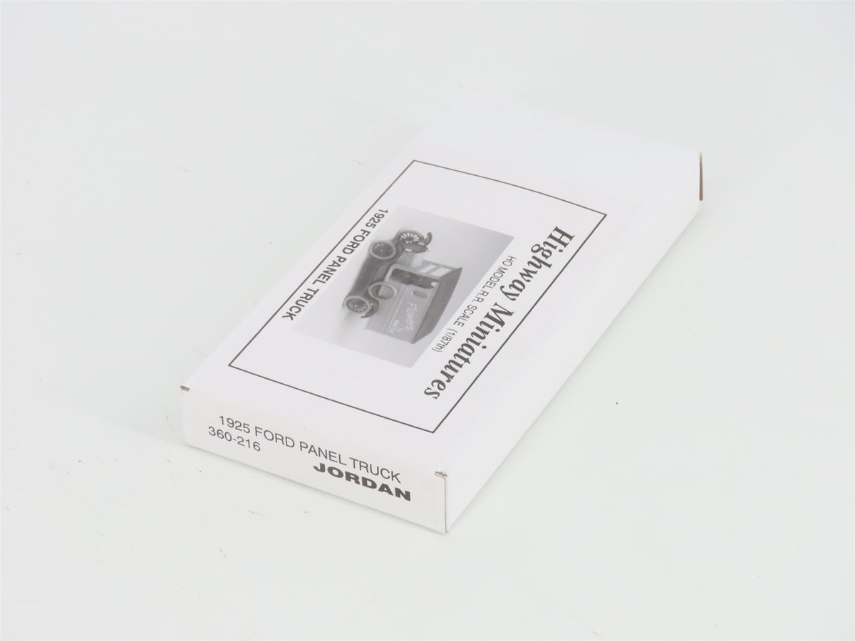 HO Scale Jordan Highway Miniatures Kit 360-216 1925 Ford Panel Truck