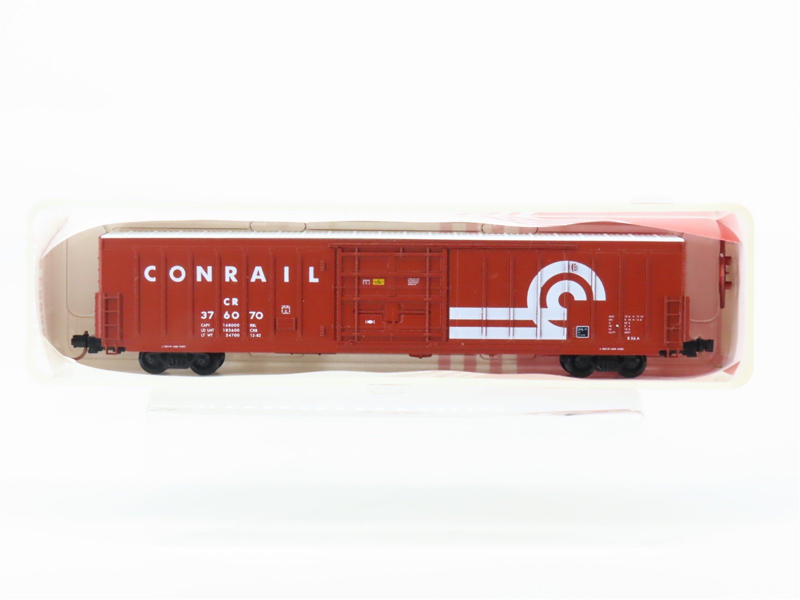 N Scale Red Caboose RN-17289-2 CR Conrail PC&F 62' Insulated Box Car #376070