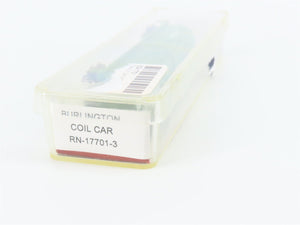 N Red Caboose RN-17701-3 CB&Q Burlington Route Evans Coil Car #83702 - Upgraded