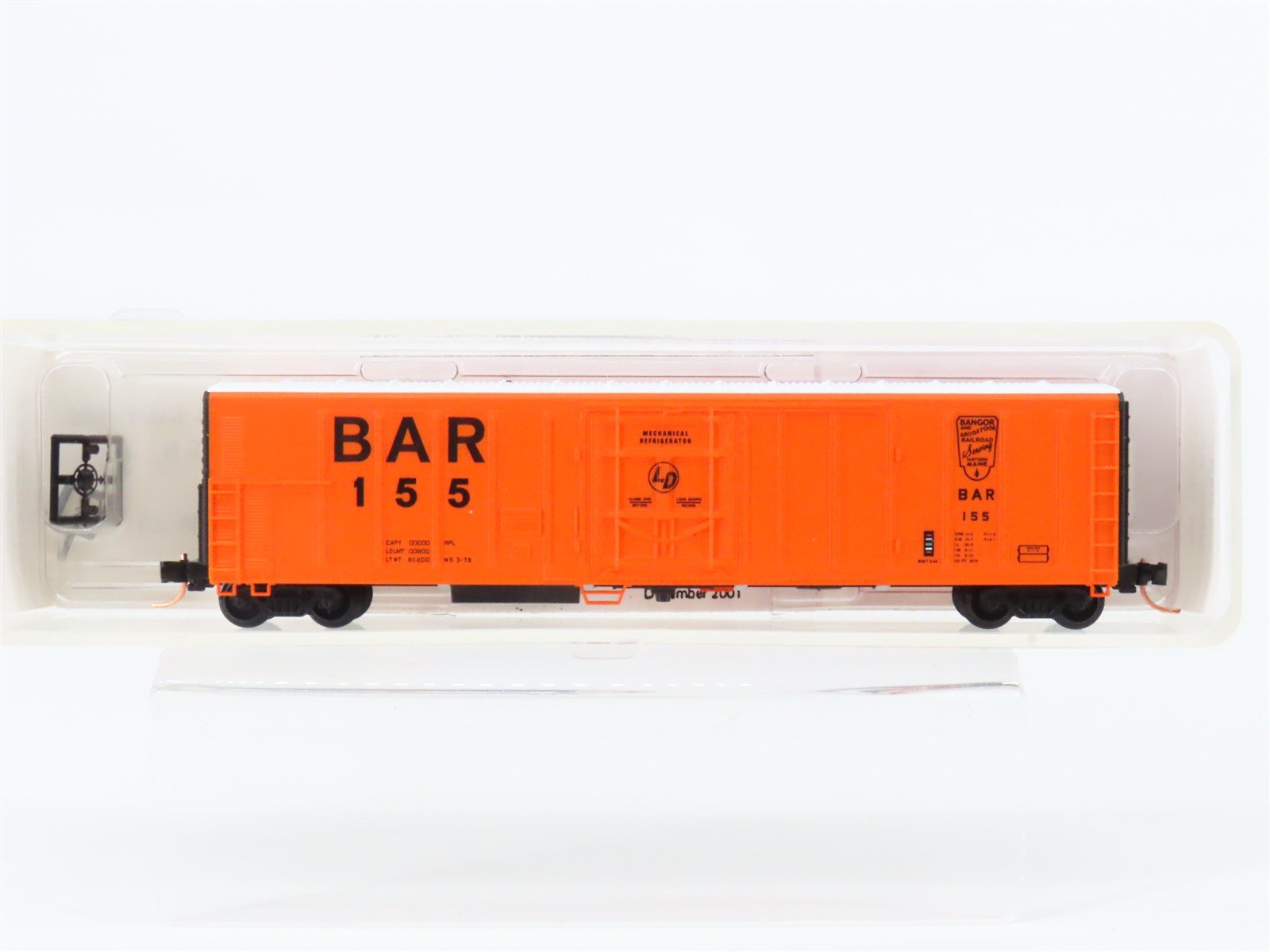 N Scale Red Caboose RN-18813-1 BAR Bangor & Aroostook 57' Mech Reefer #155