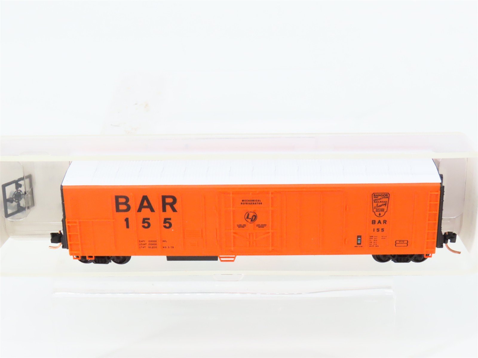 N Scale Red Caboose RN-18813-1 BAR Bangor & Aroostook 57' Mech Reefer #155