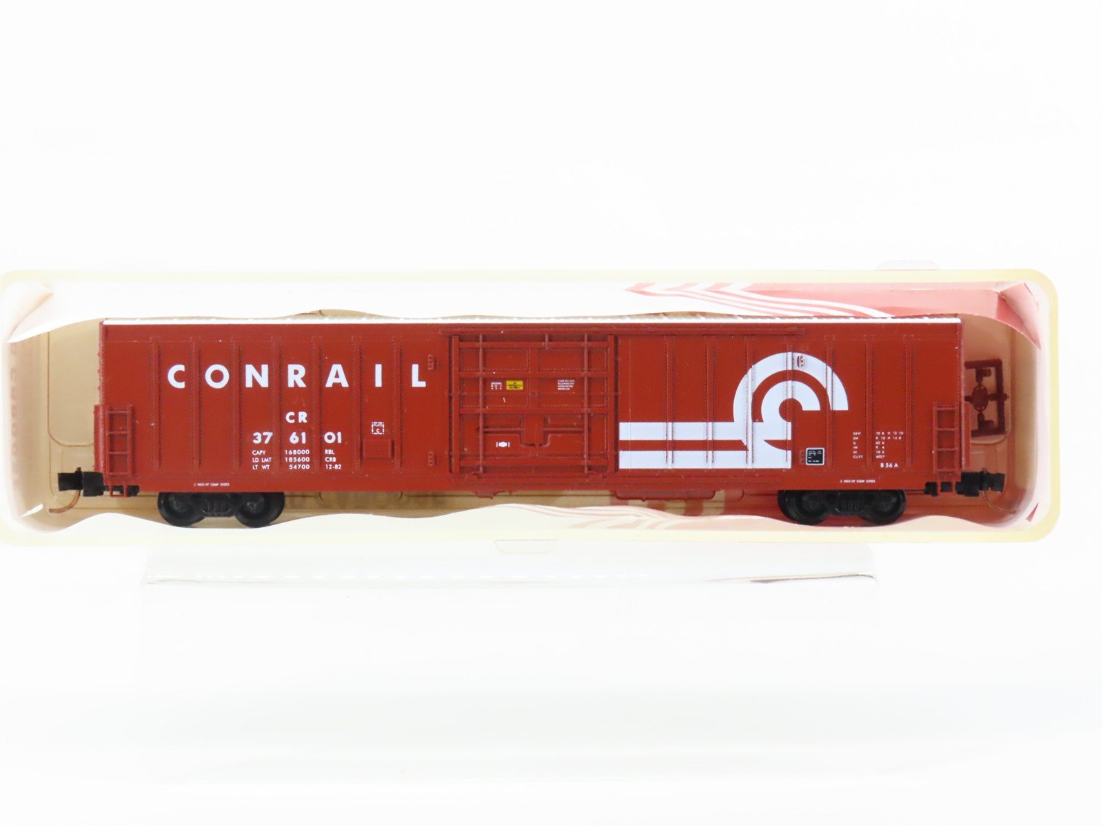 N Scale Red Caboose RN-17289-4 PC&F 62' Insulated Box Car #376101