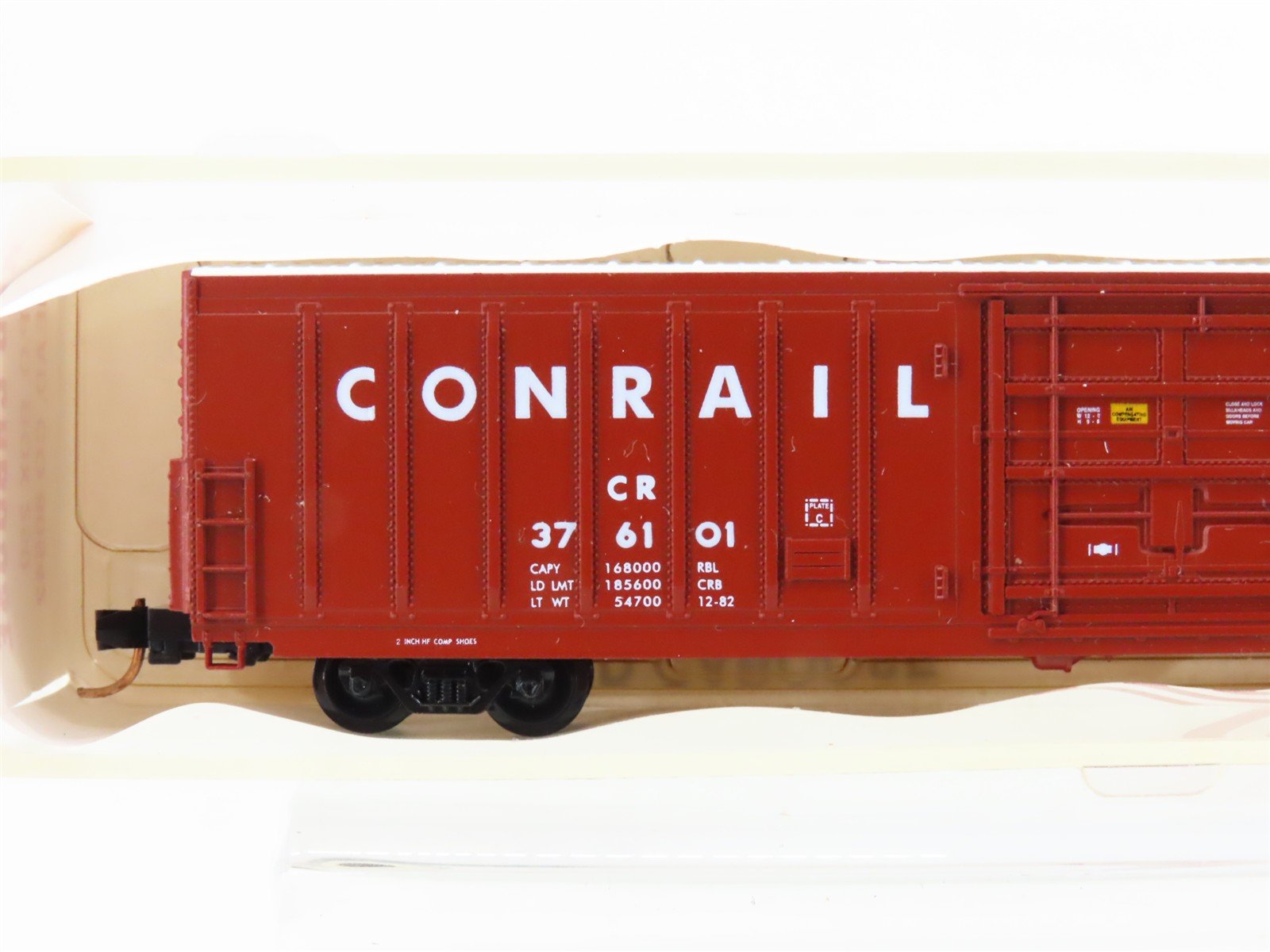 N Scale Red Caboose RN-17289-4 PC&F 62' Insulated Box Car #376101