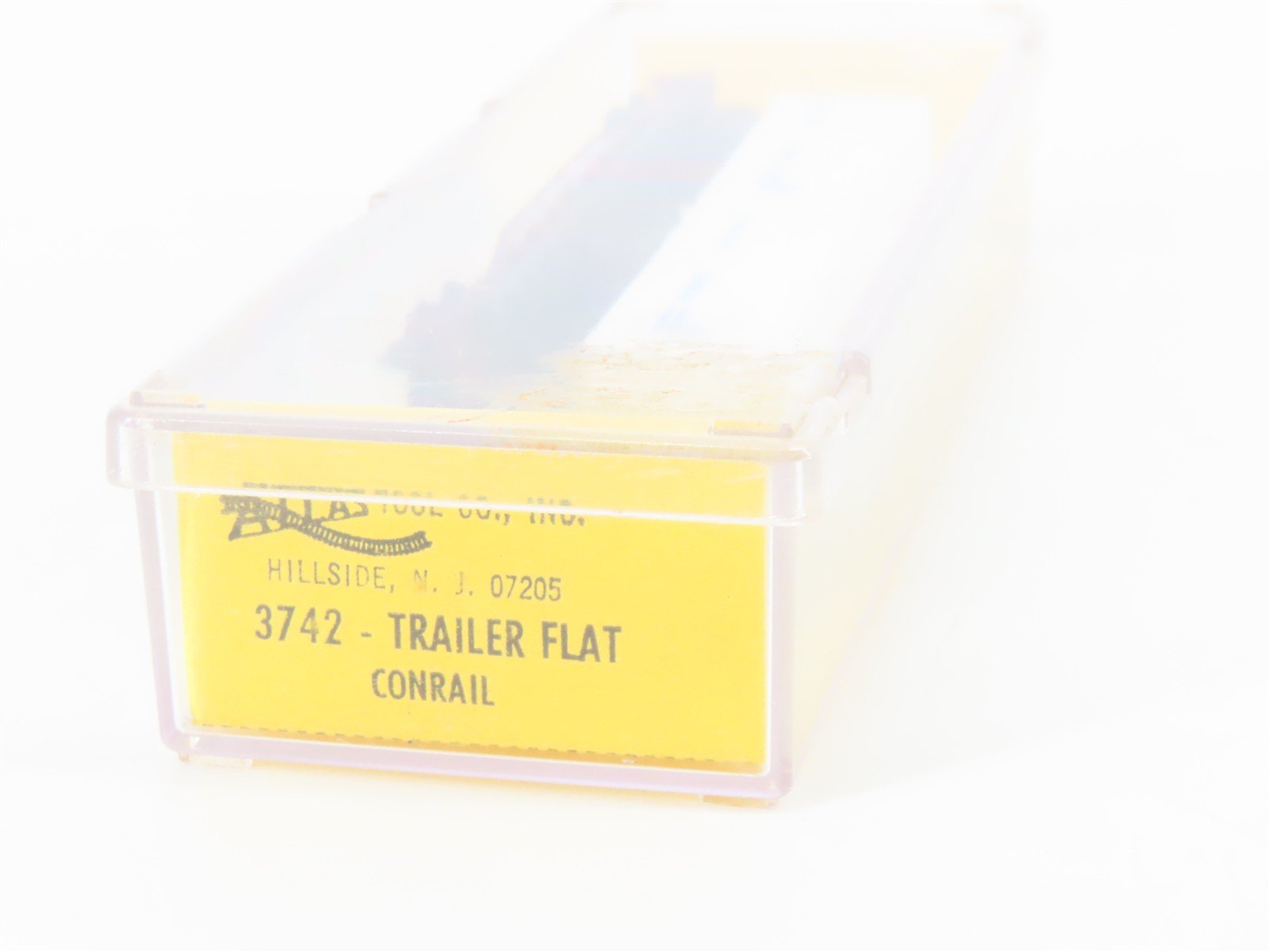 N Scale Atlas 3742 CR Conrail 50' Piggyback TOFC Flat Car #700829 w/ 2 Trailers