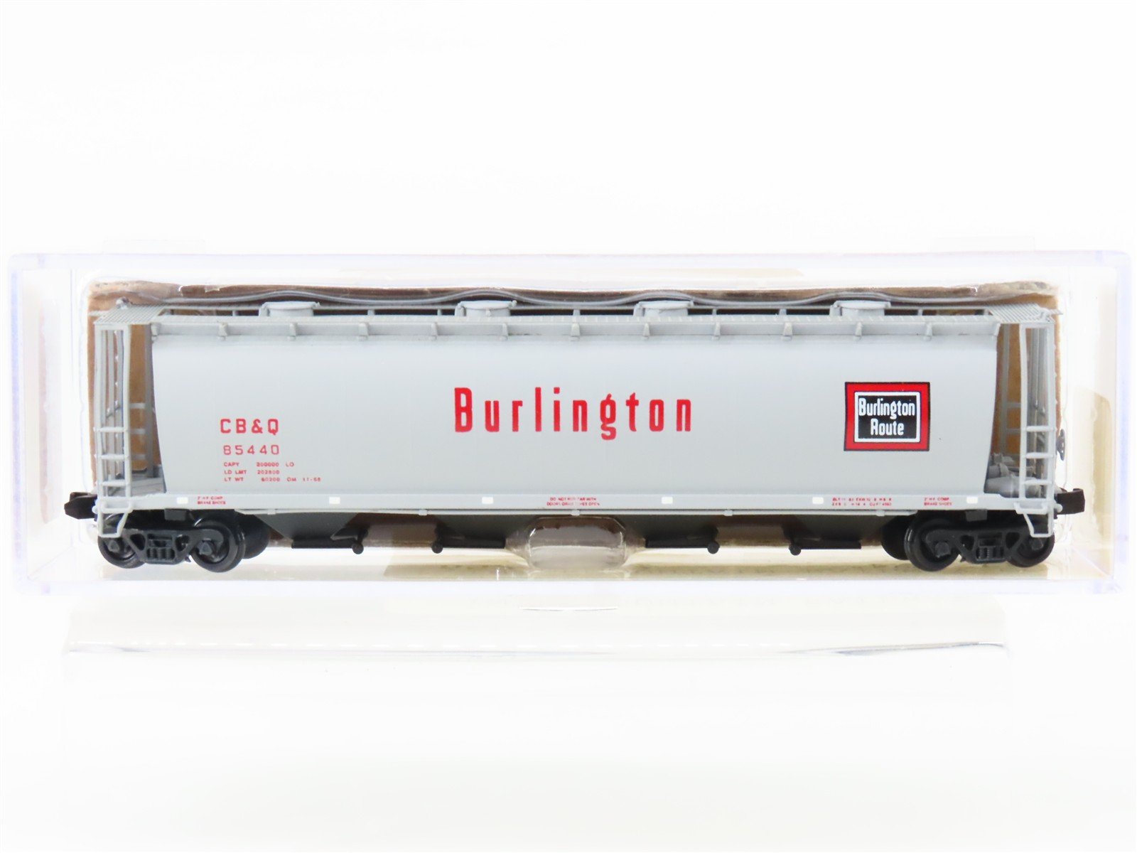 N Scale InterMountain 65216-22 CB&Q Burlington Route Cylindrical Hopper #85440