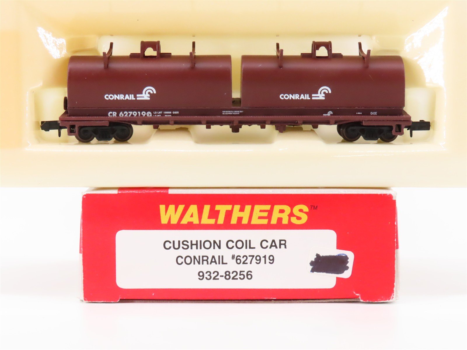 N Scale Walthers 932-8256 CR Conrail Cushion Coil Car #627919
