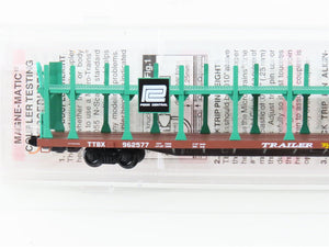 N Micro-Trains MTL 112520 TTBX Penn Central 89' Bi-Level Open Auto Rack #962577