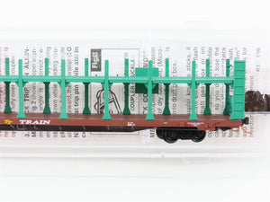 N Micro-Trains MTL 112520 TTBX Penn Central 89' Bi-Level Open Auto Rack #962577