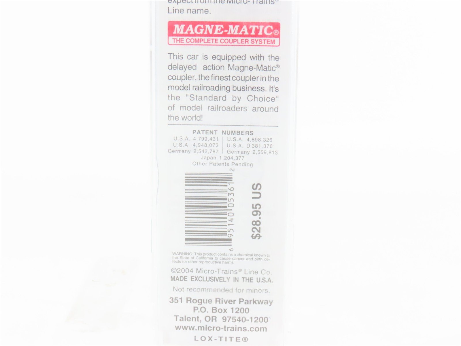 N Micro-Trains MTL 112520 TTBX Penn Central 89' Bi-Level Open Auto Rack #962577