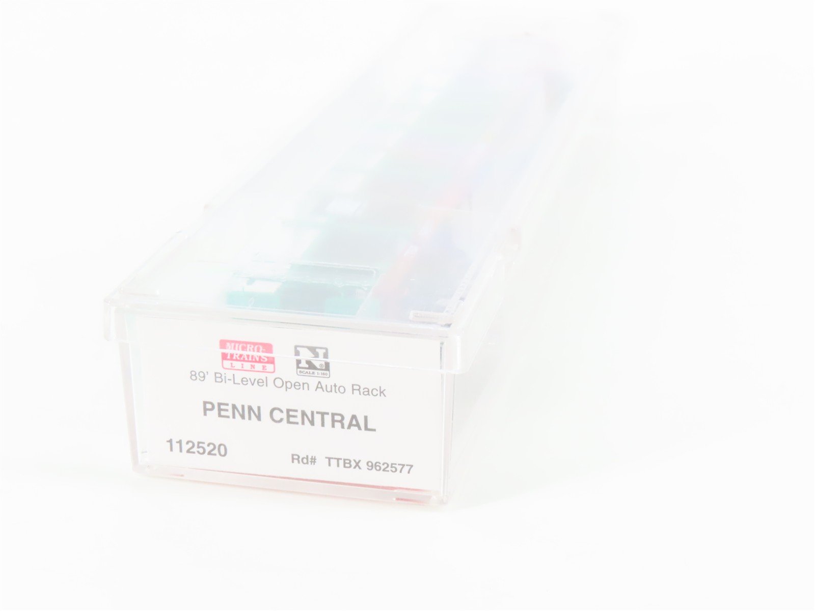 N Micro-Trains MTL 112520 TTBX Penn Central 89' Bi-Level Open Auto Rack #962577