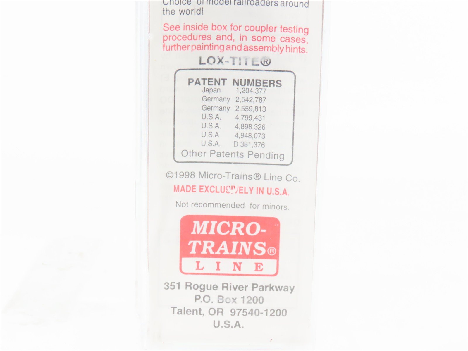 N Micro-Trains MTL 103030 ATSF 60' Excess Height Waffle-Side Box Car #37575