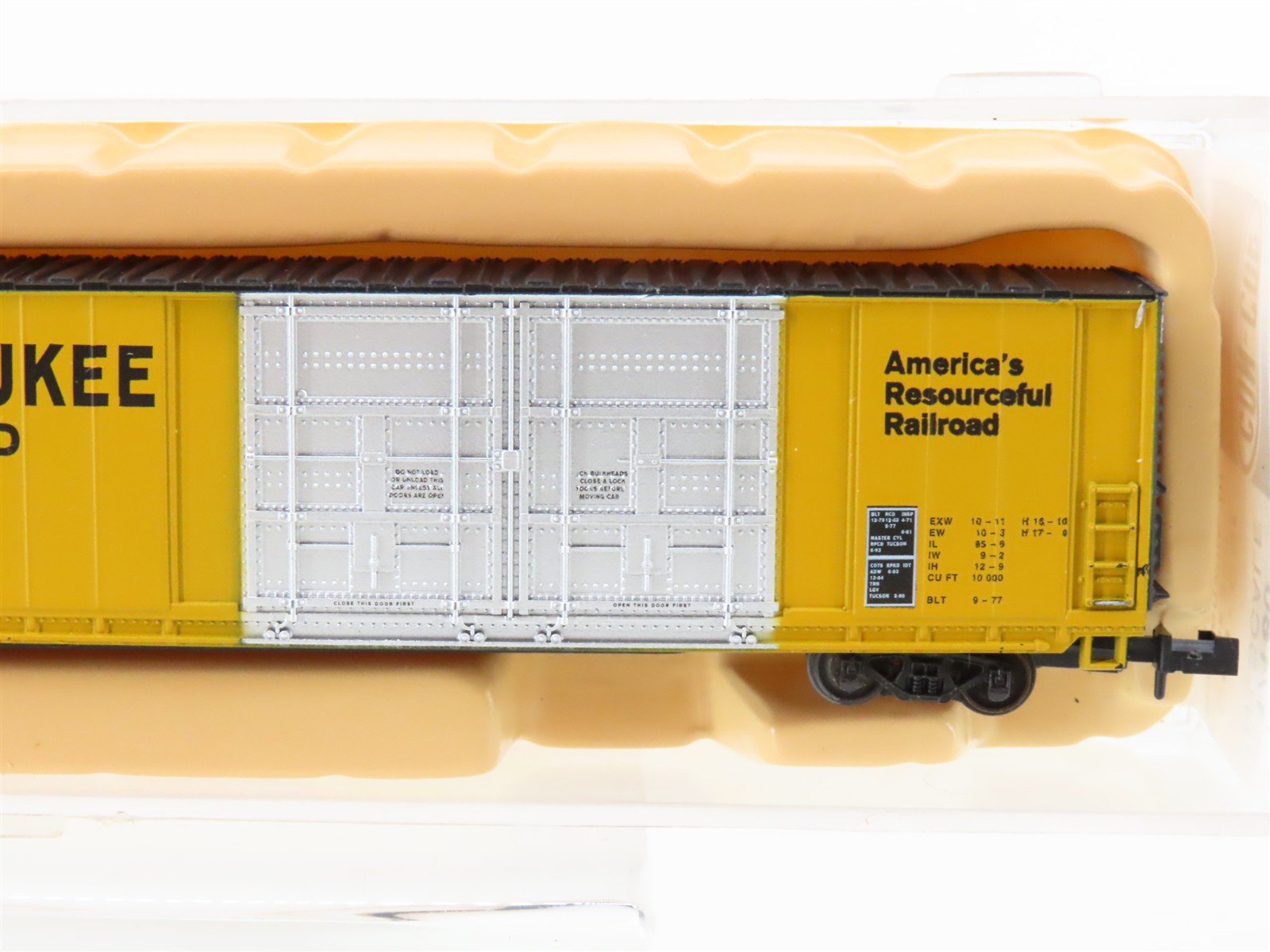 N Scale Con-Cor 0001-555614(3) MILW Milwaukee Road 85' Hi-Cube Box Car #4793