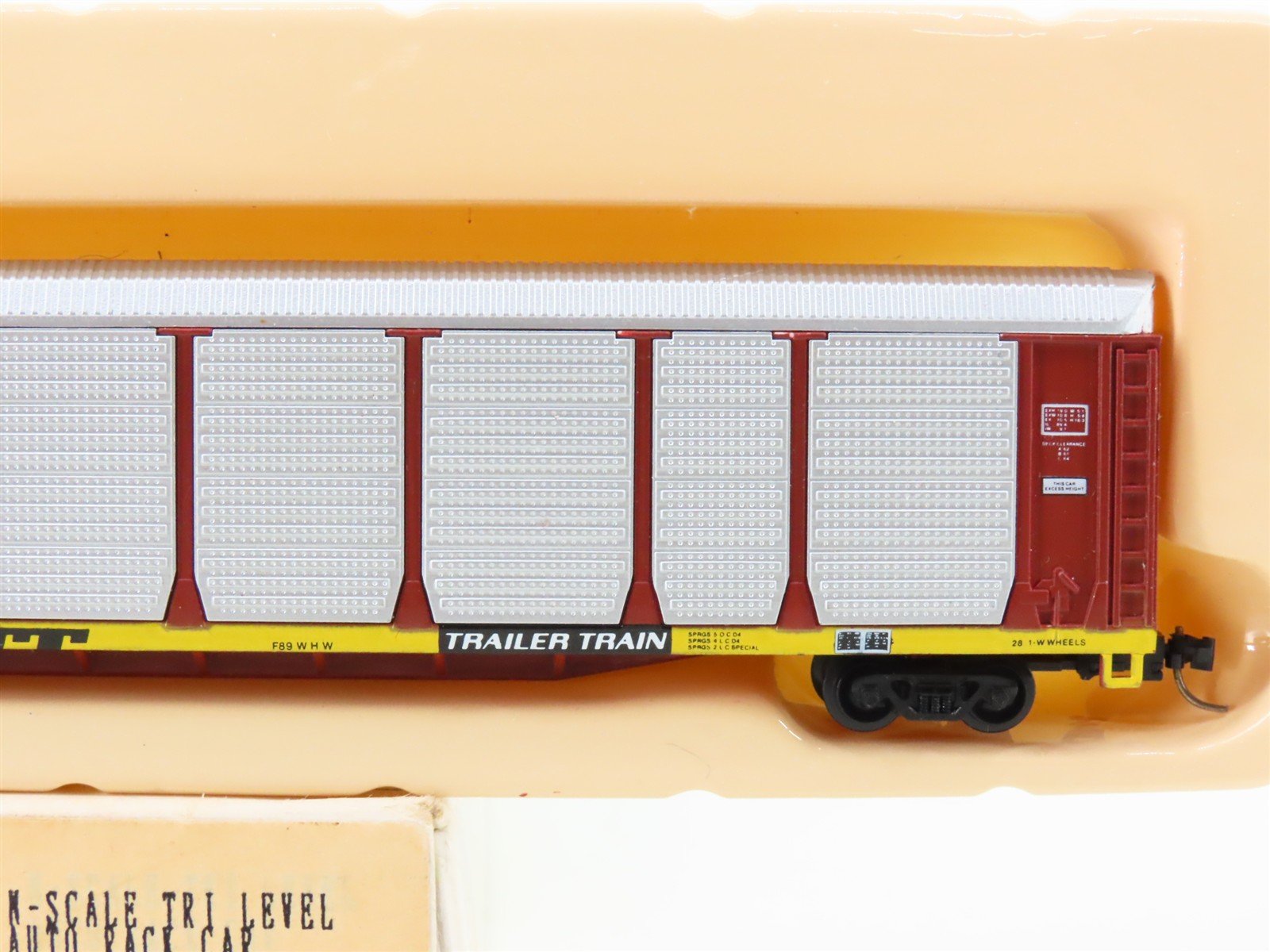 N Con-Cor 0001-603001(01) CDDX Conrail 89' Tri-Level Enclosed Auto Rack #903178