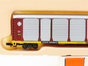 N Con-Cor 0001-603007(03) TTGX ATSF 89' Tri-Level Enclosed Auto Rack #965947