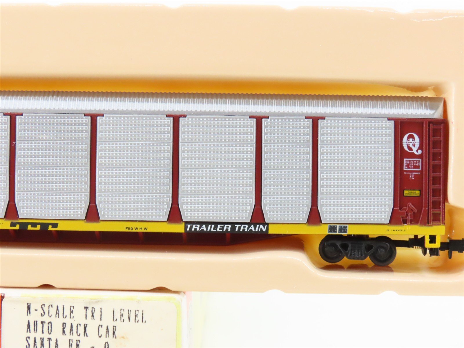 N Con-Cor 0001-603007(03) TTGX ATSF 89' Tri-Level Enclosed Auto Rack #965947