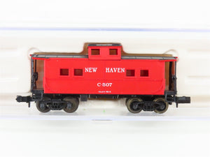 N Scale Life-Like 7978 NH New Haven NE-3 Center Cupola Steel Caboose #C-507