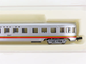 N Scale Con-Cor ATSF Santa Fe Smooth-Side Passenger 7-Car Set