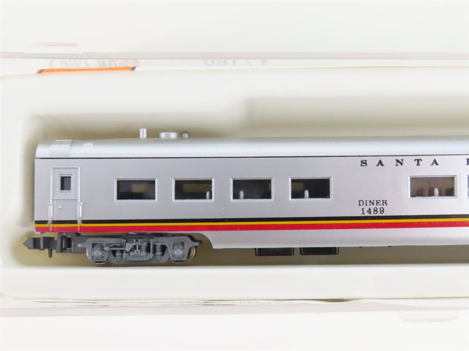 N Scale Con-Cor ATSF Santa Fe Smooth-Side Passenger 7-Car Set