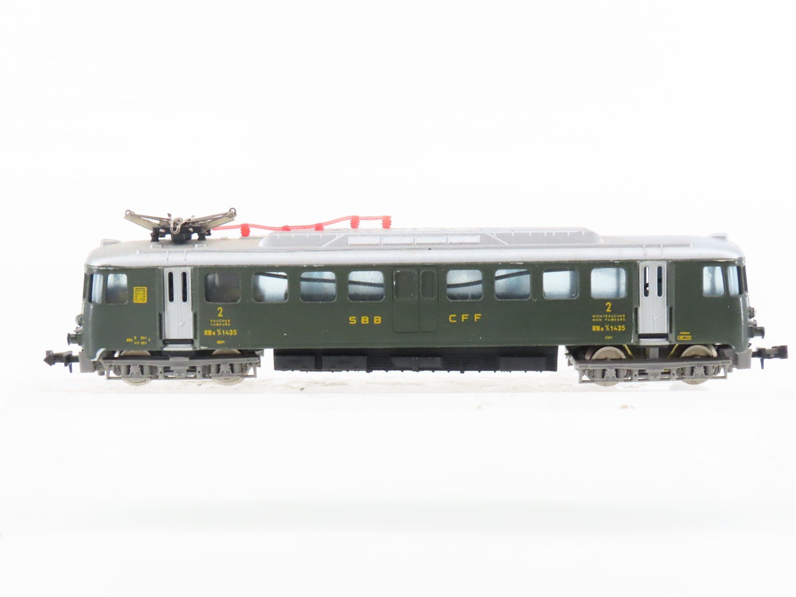 N Scale Lima SBB CFF Swiss 2nd Class RBe4/4 Electric Rail Car #1435
