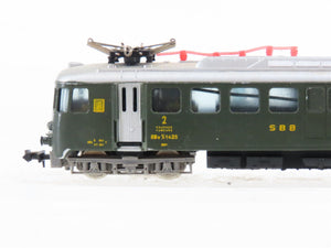 N Scale Lima SBB CFF Swiss 2nd Class RBe4/4 Electric Rail Car #1435