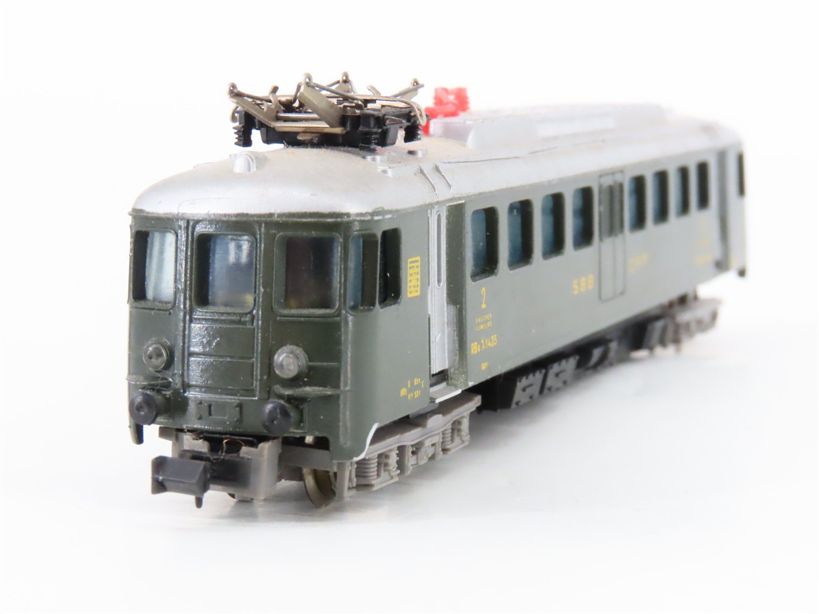 N Scale Lima SBB CFF Swiss 2nd Class RBe4/4 Electric Rail Car #1435