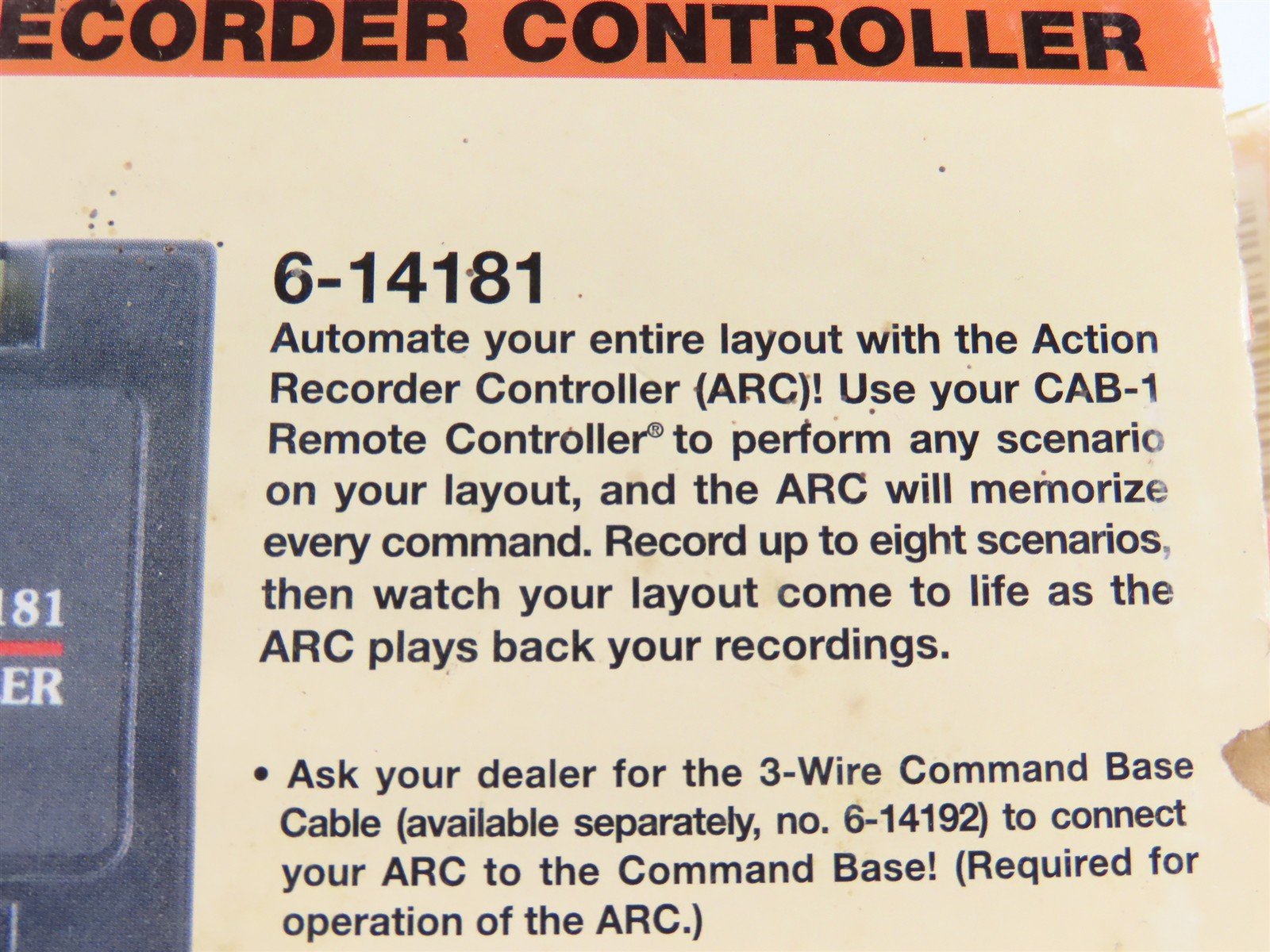 Lionel 6-14181 TMCC Action Recorder (ARC) for TrainMaster Command Control