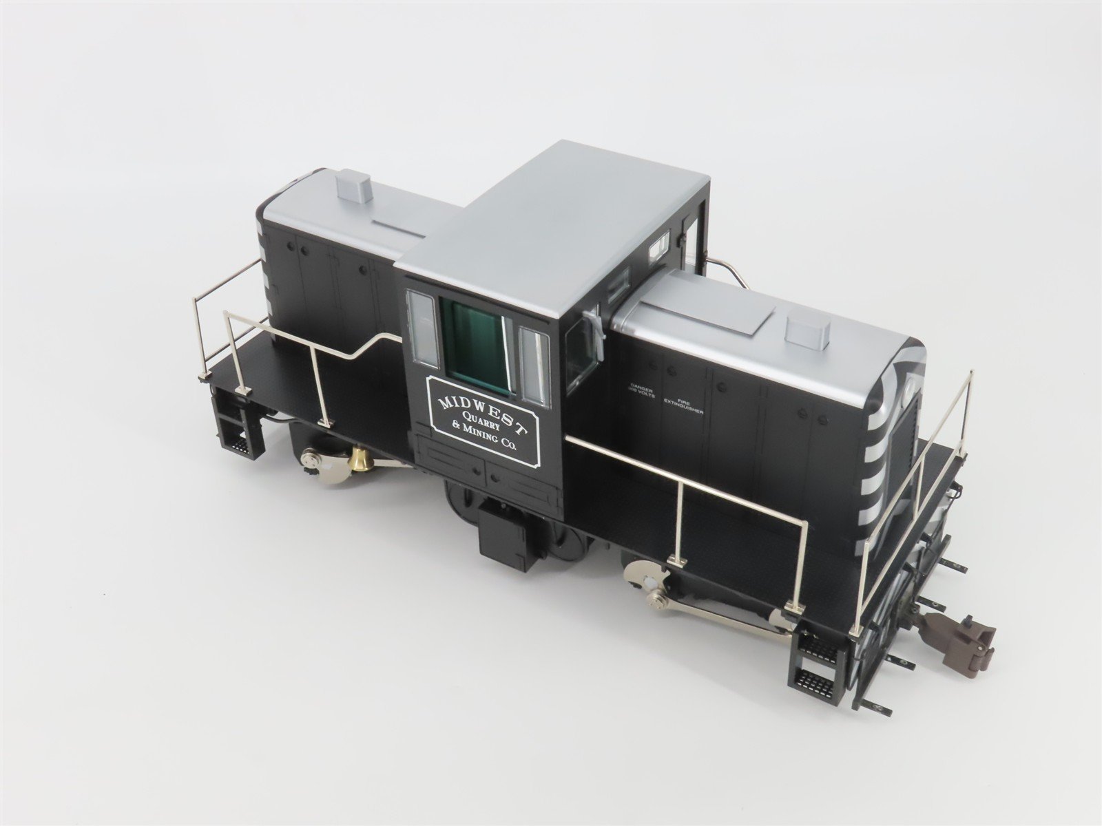 G Scale Bachmann 81896 Midwest Quarry & Mining Co GE 45-Ton Side Rod Diesel