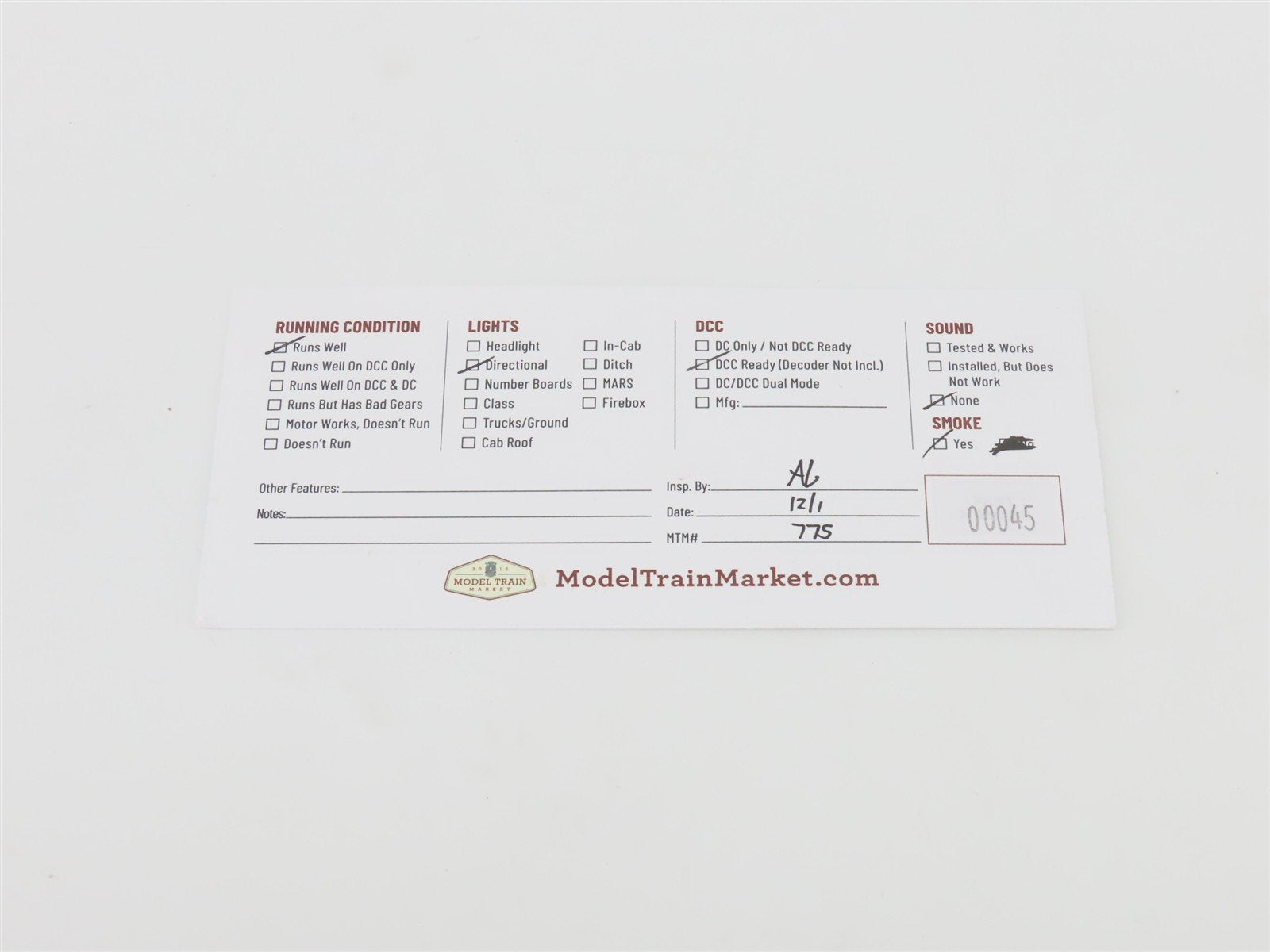 G Scale Bachmann 81896 Midwest Quarry & Mining Co GE 45-Ton Side Rod Diesel