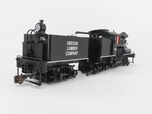 G Scale Bachmann 82494 Oregon Lumber Co 55-Ton Three Truck Shay Steam Loco #110